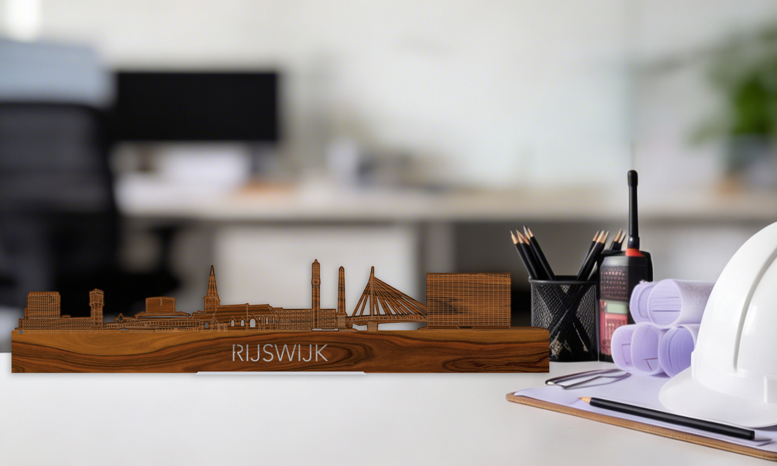 skyline rijswijk staand op bureau