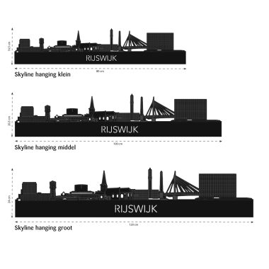skyline rijswijk wanddecoratie formaten