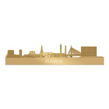 Skyline Rijswijk Staand Acryl Goud Metallic