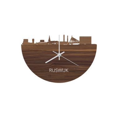 Skyline Rijswijk klok zonder achtergrond noten